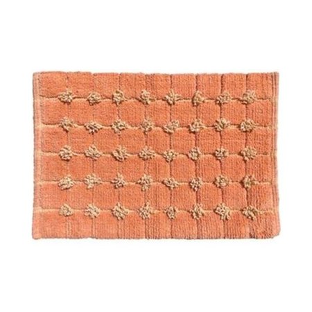 NEDIA HOME Nedia Home 27246 18 x 27 in. Cotton Tail Tufted Bath Rug; Coral 27246